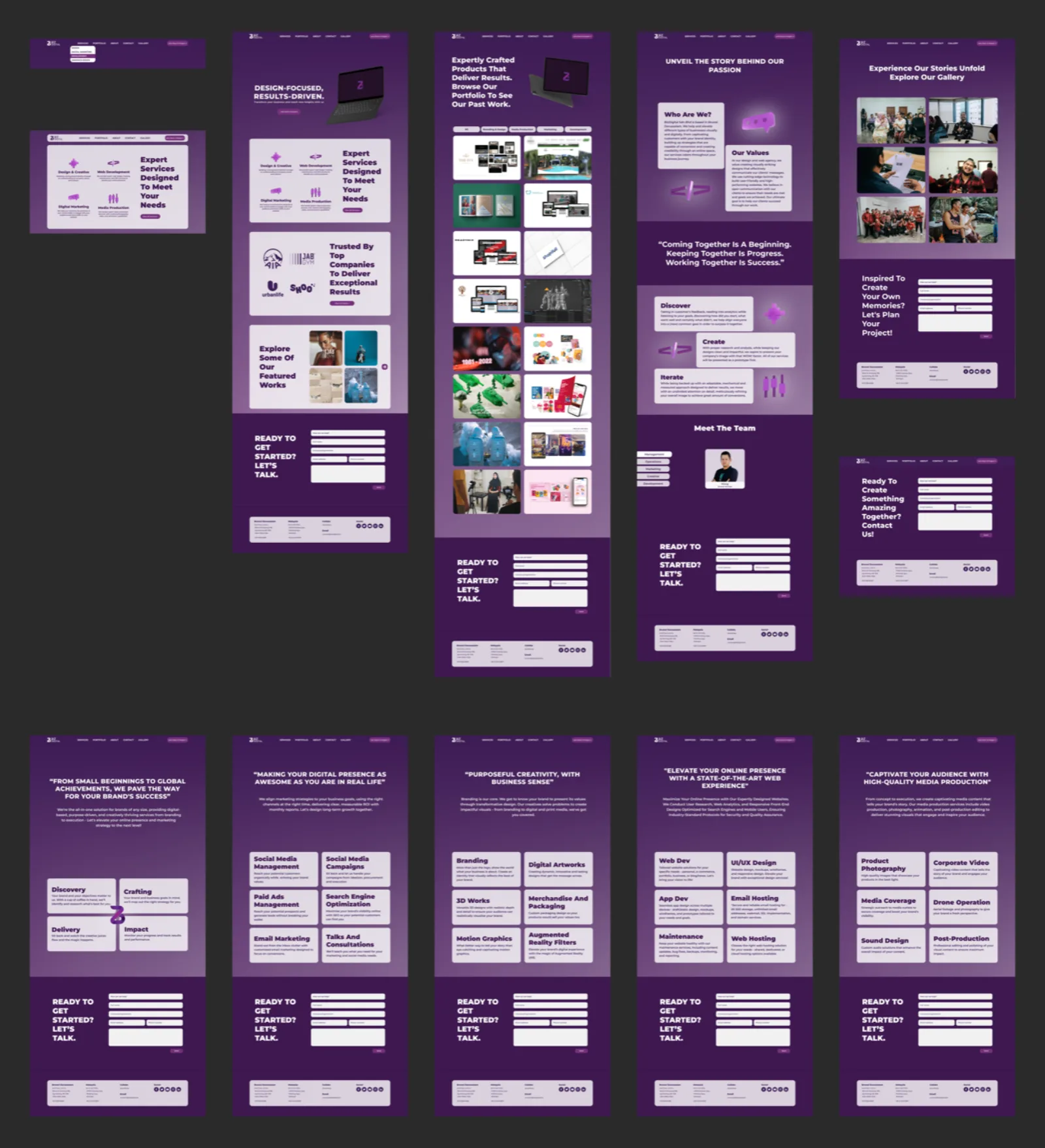 BizDigital agency website redesign
